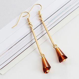 Crystal Droplet Drop Earrings
