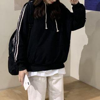 Stripe-panel Hoodie