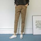Pocket-side Tapered Chino Pants