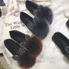 Faux-fur Panel Loafers