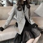 Double-breasted Houndstooth Blazer / Mermaid Dress