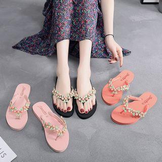 Beaded Flip Flops