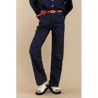 Straight-leg Raw Jeans