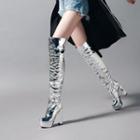 Platform Chunky-heel Over-the Knee Boots