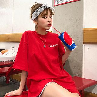 Print Short-sleeved Crewneck T-shirt