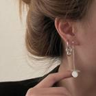 Asymmetrical Drop Earring Silver - One Size