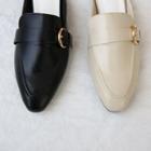 Belted Backless Loafers