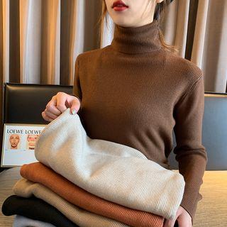 Turtleneck Knit Sweater In 7 Color
