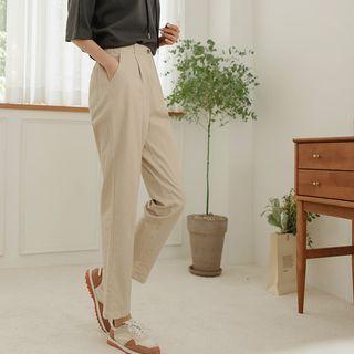 Colored Pleated Baggy Pants