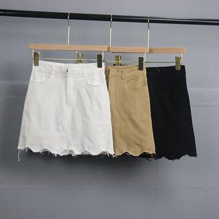 Wave Hem A-line Skirt