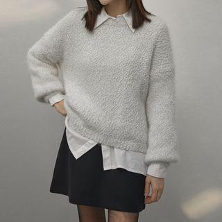 Metallic Fluffy Sweater