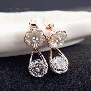 Flower Rhinestone Earring