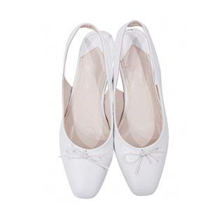 Bow-detail Sling-back Flats
