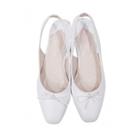 Bow-detail Sling-back Flats