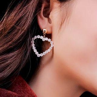 Heart / Circle Drop Earring