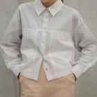 Patch-pocket Crop Shirket