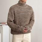 Turtle-neck Boxy M Lange Sweater