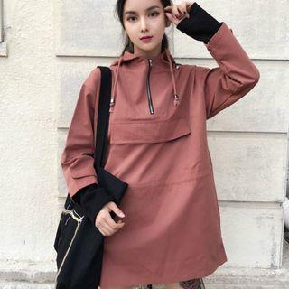 Half-zip Long Hoodie