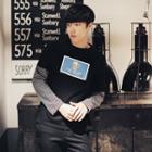 Long-sleeve Printed Panel T-shirt