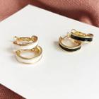 Two-tone Mini Hoop Earring