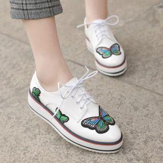 Platform Butterfly Lace Ups