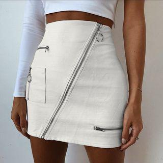 Zip Detail Pencil Skirt