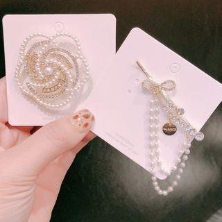 Flower Fringe Hair Clip