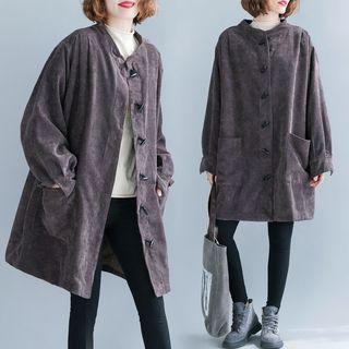 Corduroy Duffle Jacket Brown - One Size