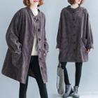 Corduroy Duffle Jacket Brown - One Size