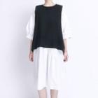 Set: 3/4-sleeve Midi A-line Dress + Vest