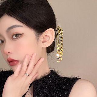 Set Of 2: Fringed Alloy Hair Stick Gold - One Size