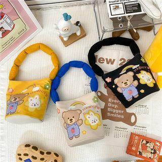 Print Nylon Hand Bag