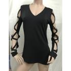 Criss Cross Long Sleeve T-shirt