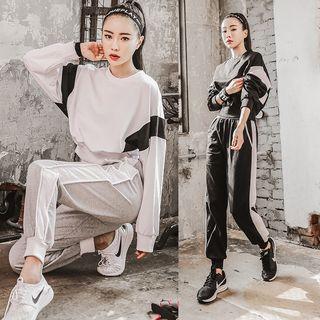 Sport Set: Color Block Pullover + Sweatpants