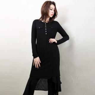 Half-placket Cotton Dress