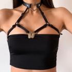 Faux Leather Body Chain / Choker