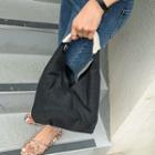 Wrap Cotton Hobo Bag Black - One Size