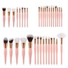 Set Of 8 / 12 / 15: Makeup Brush With Pink Handle