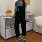 Cropped Sweatshirt / Overalls