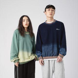 Long-sleeve Gradient Sweatshirt