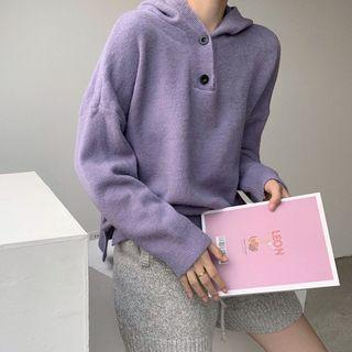 Multi-color Long-sleeve Hooded Sweater