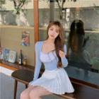 Long-sleeve T-shirt Light Blue - One Size
