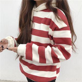 Striped Hooded Sweatshirt