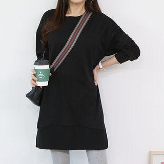 Slit-side Longline Sweatshirt