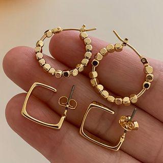 Square / Hoop Alloy Earring