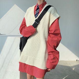 Necktie Striped Top / Vest
