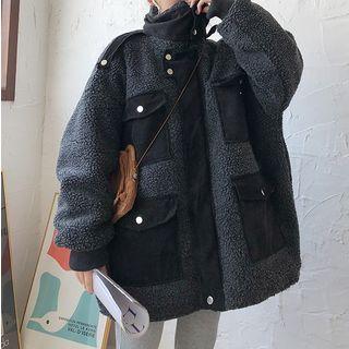 Pocket Detail Fleece Zip Jacket