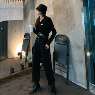 Knit Top / Harem Cargo Pants