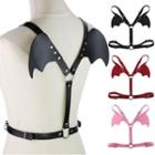 Faux Leather Bat Body Harness Belt