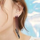 925 Silver Plating Fringe Dangle Earring As Shown In Figure - One Size